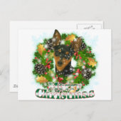 De vrolijke Min Speld van Kerstmis Feestdagenkaart (Voorkant / Achterkant)