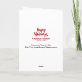 De vrolijke Muffin van Kerstmis (Kaart) Feestdagen Kaart (Achterkant)