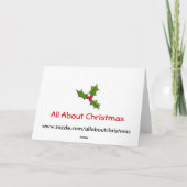 De vrolijke Muizen van Kerstmis Feestdagen Kaart (Achterkant)
