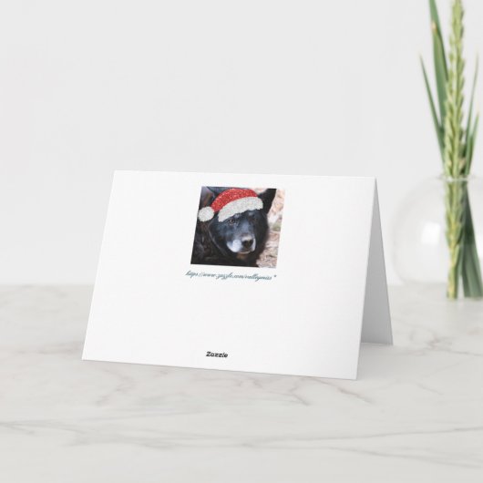 De vrolijke Noordelijke HoofdKerstkaart van Feestdagen Kaart (Achterkant)