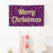 De vrolijke Paars van de Confettien Bling van Spandoek (Insitu)