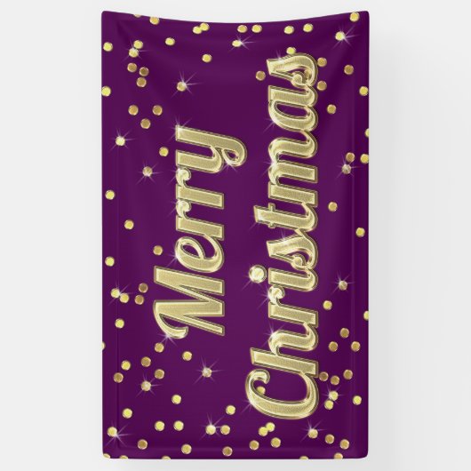 De vrolijke Paars van de Confettien Bling van Spandoek (Verticaal)