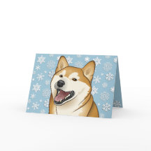 De vrolijke Personaliseerbare Kaart van Shiba Inu