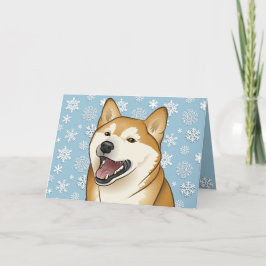 De vrolijke Personaliseerbare Kaart van Shiba Inu