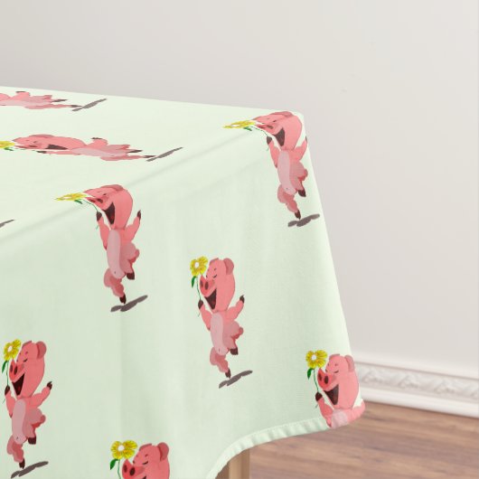 De vrolijke Piggy Tafelkleed (Voorbeeld)