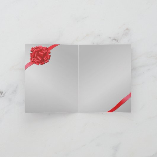 De vrolijke Rode Boog van Kerstmis - Wenskaart Feestdagen Kaart (Binnen)