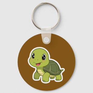 De vrolijke schildpad die nooit haastte sleutelhanger