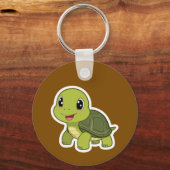 De vrolijke schildpad die nooit haastte sleutelhanger (Voorkant)