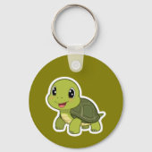 De vrolijke schildpad die nooit haastte sleutelhanger (Achterkant)