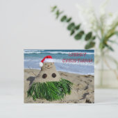 De vrolijke Sneeuwman van de Klaas Vaak van Mele Feestdagenkaart (Staand voorkant)