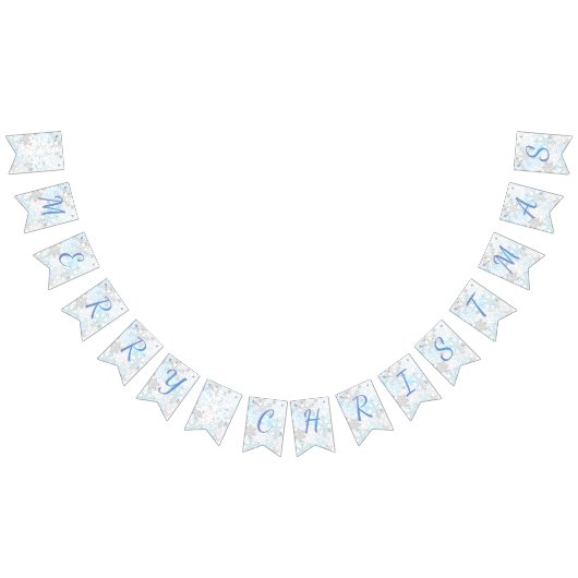 De vrolijke Sneeuwvlokken van Kerstmis - Bunting Vlaggetjes (Alle)