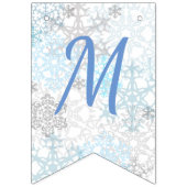 De vrolijke Sneeuwvlokken van Kerstmis - Bunting Vlaggetjes (Tweede vlag)