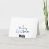 De vrolijke Sterrennacht Van Gogh van Kerstmis Feestdagen Kaart (Achterkant)