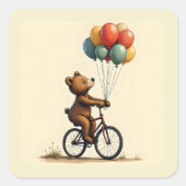 De vrolijke Sticker van het Beer (Voorkant)