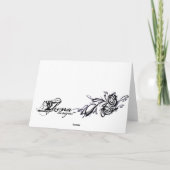 De vrolijke Streepjescode van Kerstmis Feestdagen Kaart (Achterkant)