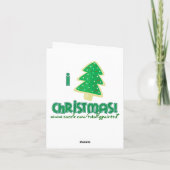 De vrolijke Tekkel van Kerstmis Feestdagen Kaart (Achterkant)