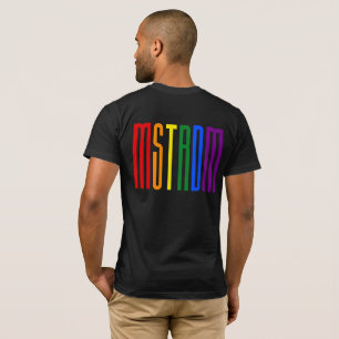 De Vrolijke Trots LGBT van de Tekst LGBTQ T-shirt