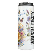 De vrolijke tuin van Lhasa Apso Thermosbeker (Achterkant)