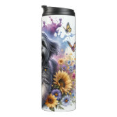 De vrolijke tuin van Lhasa Apso Thermosbeker (Geroteerd rechts)