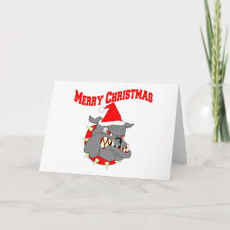 De vrolijke USMC van Kerstmis Hond van de Duivel Feestdagen Kaart