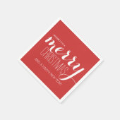 De vrolijke Vakantie wenst het Servet van het (Hoek)