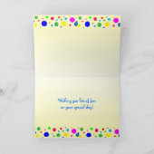 De vrolijke Verjaardag van de Cirkels van de Kleur Kaart (Binnen)