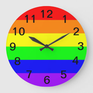 De Vrolijke Vlag van de Regenboog van de Trots Grote Klok