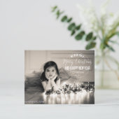 De vrolijke Vlakke Kaart van de Foto van Kerstmis (Staand voorkant)