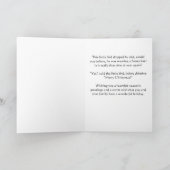 De vrolijke vogel van Kerstmis met het Feestdagen Kaart (Binnen)