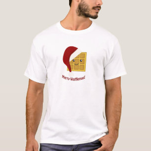 De vrolijke Wafel van Kerstmis Wafflemas T-shirt