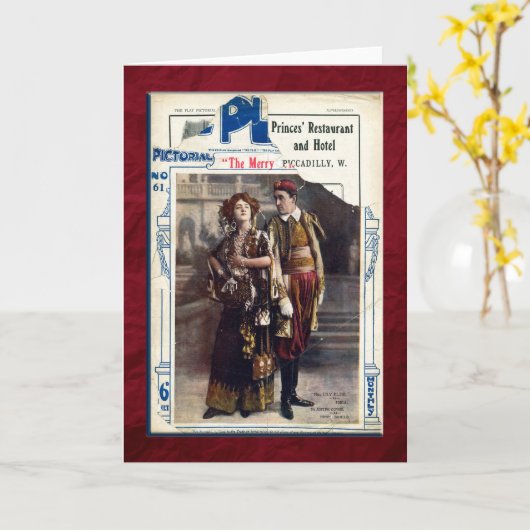 De vrolijke Weduwe Kaart (Gele Bloem)