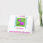 De vrolijke Zuster van Kerstmis Feestdagen Kaart (Achterkant)