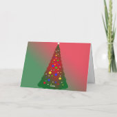 De vrolijke Zuster van Kerstmis: Rode en Groene Feestdagen Kaart (Achterkant)