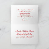 De vrolijke Zuster van Kerstmis: Rode en Groene Feestdagen Kaart (Binnen)