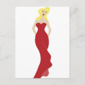 De vrouw briefkaart (Voorkant)