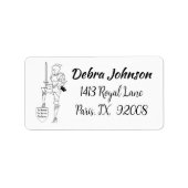 "De Vrouw, de Aankomst, de Koningin" Etiket (Voorkant)