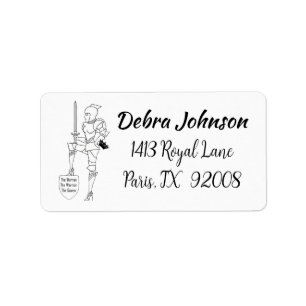 "De Vrouw, de Aankomst, de Koningin" Etiket