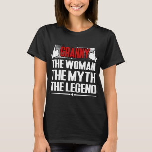 DE VROUW DE MYTH DE LEGEND TOEKENNEN T-SHIRT