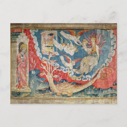 De vrouw die de geboorte en de grote briefkaart (Voorkant)