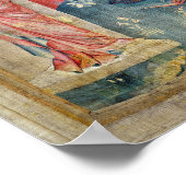 De vrouw die de geboorte en de grote poster (Hoek)