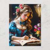 De vrouw die deze alinea schrijft heeft een zachte feestdagenkaart (Voorkant)