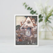 De vrouw die in het Magisch is geleerd door Edmund Briefkaart (Staand voorkant)