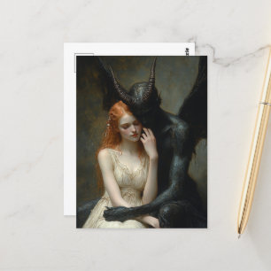 De Vrouw en de Donkere Engel Briefkaart