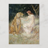 De vrouw en de tijger | Frederick Stuart Church Briefkaart (Voorkant)