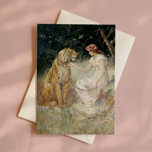 De vrouw en de tijger   Frederick Stuart Church Kaart