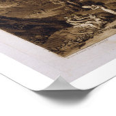 De vrouw en Tambourine, gegraveerd door Charles Dr Poster (Hoek)