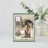 De  vrouw gardener klassieker Franse Zwitserse kun Briefkaart (Staand voorkant)