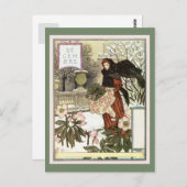 De  vrouw gardener klassieker Franse Zwitserse kun Briefkaart (Voorkant / Achterkant)