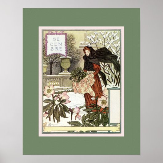 De  vrouw gardener klassieker Franse Zwitserse kun Poster (Voorkant)