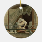 De vrouw, gegraveerd door J. Laurent Julien (c1) Keramisch Ornament (Achterkant)